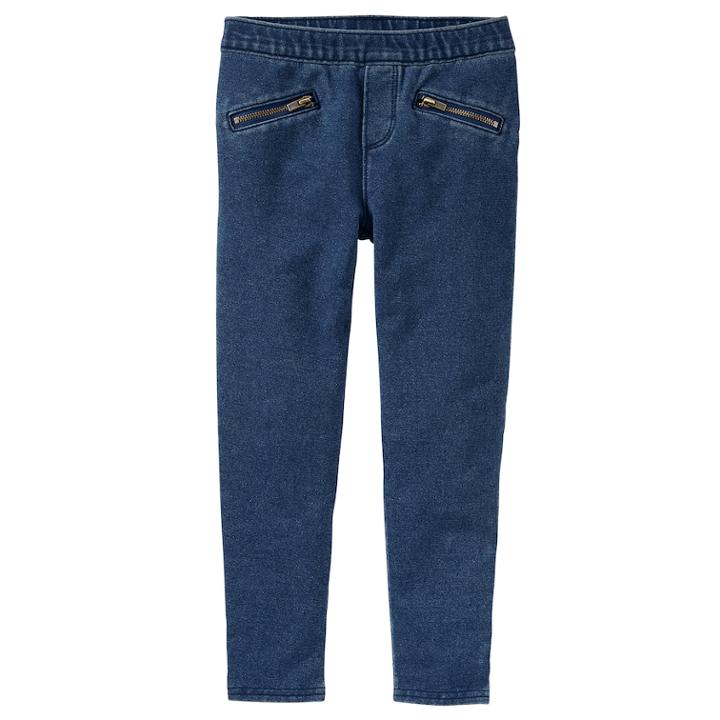 Girls 4-12 Oshkosh B'gosh&reg; Super Skinny French Terry Pants, Size: 5, Blue Other