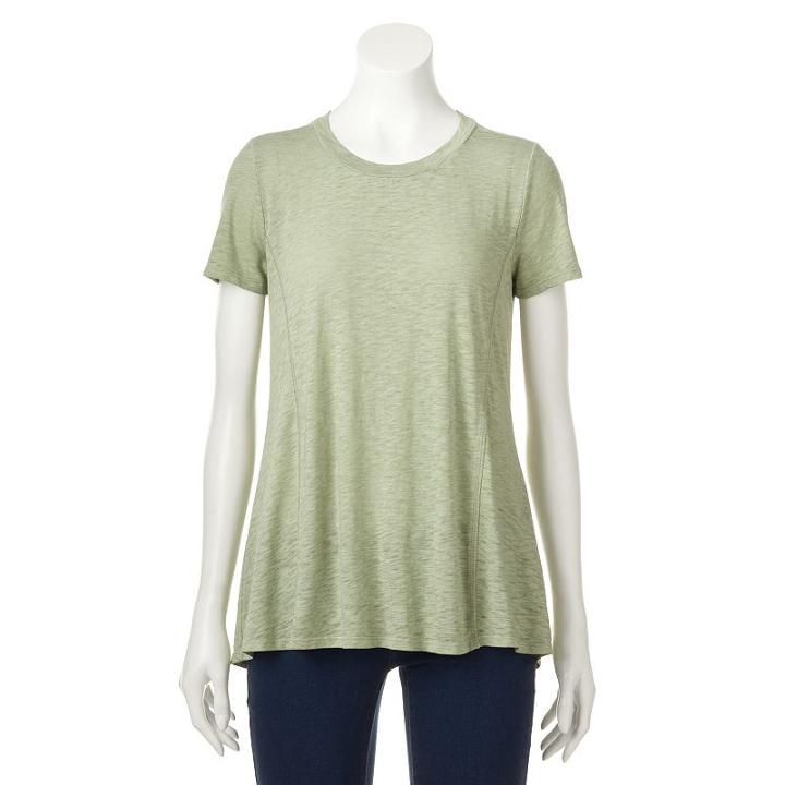 Women's Sonoma Goods For Life&trade; Crewneck Tee, Size: Large, Green