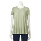 Women's Sonoma Goods For Life&trade; Crewneck Tee, Size: Large, Green
