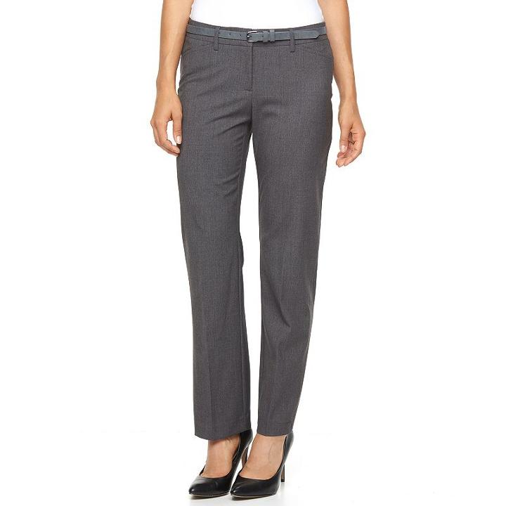 Petite Apt. 9&reg; Classic Fit Dress Pants, Women's, Size: 16 Petite, Black