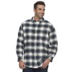 Big & Tall Croft & Barrow&reg; True Comfort Classic-fit Flannel Button-down Shirt, Men's, Size: Xxl Tall, Dark Green