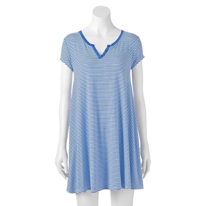 Juniors' So&reg; Solid Swing Dress, Girl's, Size: Xl, Med Blue