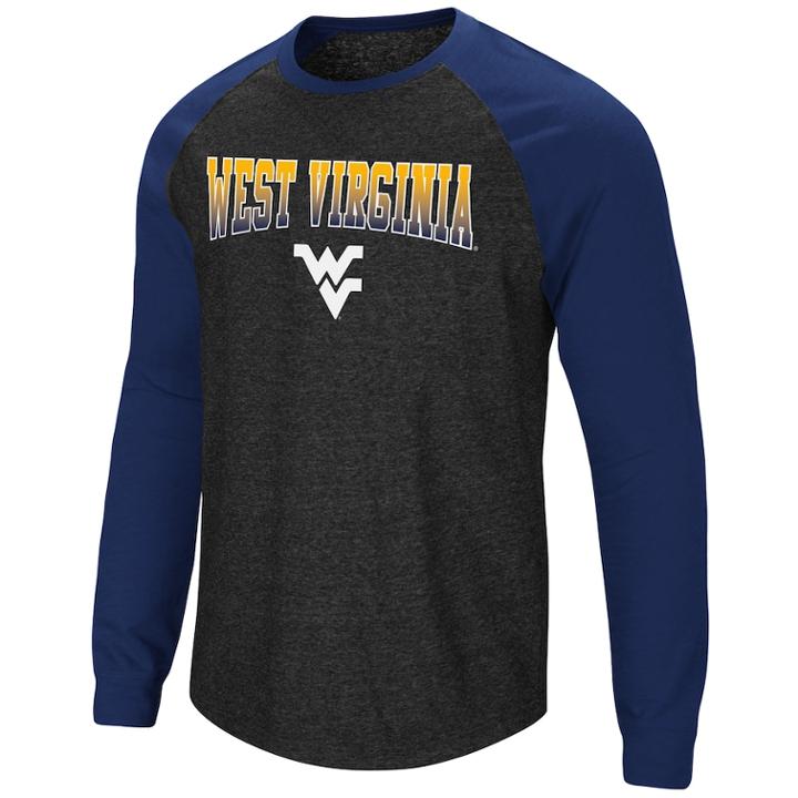 Men's West Virginia Mountaineers Hybrid Ii Tee, Size: Large, Grey