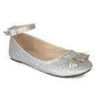 Journee Collection Bardot Girls' Dress Shoes, Size: 10 T, Silver