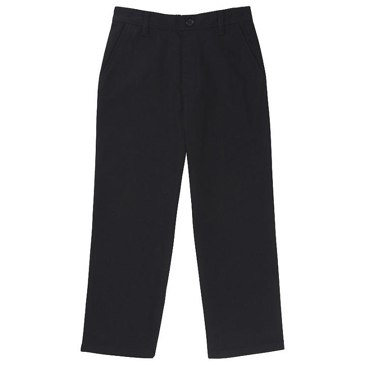 Boys 4-20 French Toast School Uniform Relaxed-fit Pull-on Twill Pants, Size: 18, Black