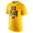 Men's Nike Michigan Wolverines Local Verbiage Tee, Size: Medium, Yellow