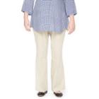 Plus Size Maternity Oh Baby By Motherhood&trade; Secret Belly Panel&trade; Twill Bootcut Pants, Women's, Size: 2xl, Natural