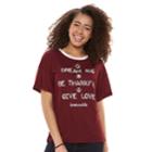 Juniors' Love This Life Dream Big Graphic Tee, Teens, Size: Small, Drk Purple