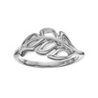 She Sterling Silver Leaf Ring, Women's, Size: 9, Grey