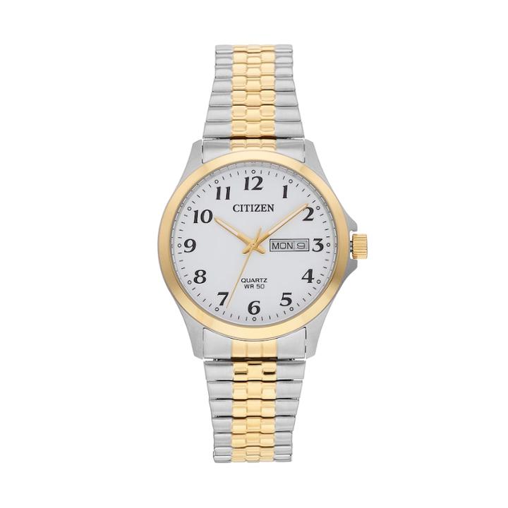 Citizen Men's Two Tone Stainless Steel Expansion Watch - Bf5004-93a, Size: Large, Multicolor