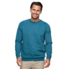 Men's Croft & Barrow&reg; Classic-fit Easy-care Fleece Pullover, Size: Large, Turquoise/blue (turq/aqua)