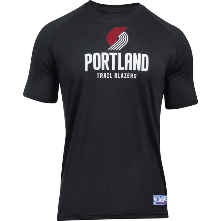 Men's Under Armour Portland Trail Blazers Primary Logo Tech Tee, Size: Small, Black