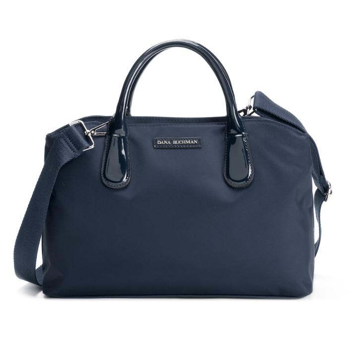 Dana Buchman Large Convertible Satchel, Women's, Blue (navy)