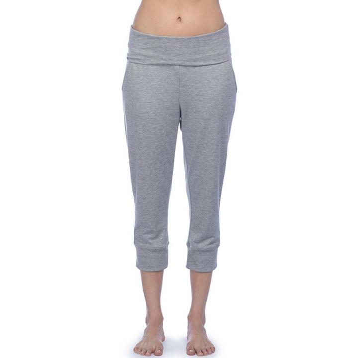 Women's Pl Movement By Pink Lotus Lounge Capri Sweatpants, Size: Medium, Grey Other