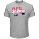 Men's New England Patriots 2017 Afc Champions Wonderstruck Tee, Size: Xl, Grey