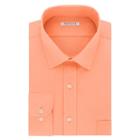 Men's Van Heusen Flex Collar Regular-fit Pincord Dress Shirt, Size: 17.5-32/33, Orange Oth