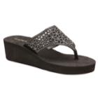Olivia Miller Pensacola Women's Wedge Sandals, Size: 10, Black