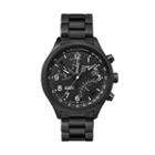 Timex Men's Intelligent Quartz Fly-back Stainless Steel Chronograph Watch - Tw2p60800dh, Black