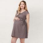 Maternity Lc Lauren Conrad Pleated Fit & Flare Dress, Women's, Size: M-mat, White Oth