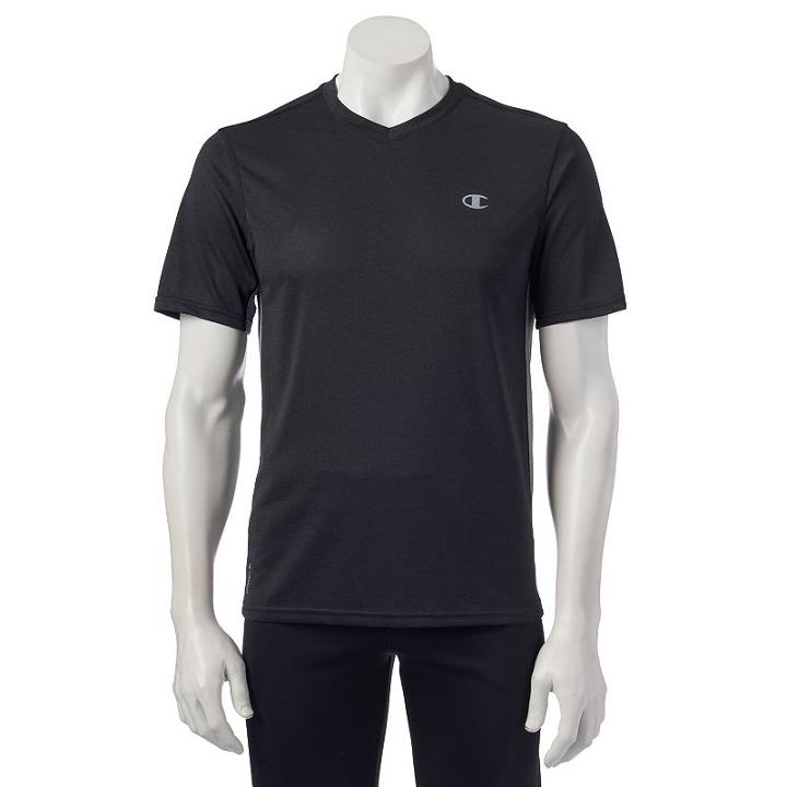 Men's Champion Vapor Performance Tee, Size: Large, Black