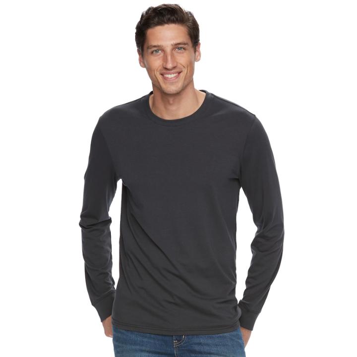 Men's Sonoma Goods For Life&trade; Modern-fit Flexwear Tee, Size: Medium, Grey