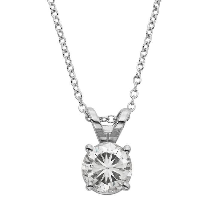 Evergreen Diamonds 1 Carat T.w. Igl Certified Lab-created Diamond Solitaire Pendant, Women's, Size: 18, White