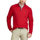 Big & Tall Chaps Regular-fit Quarter-zip Pullover, Men's, Size: Xl Tall, Red