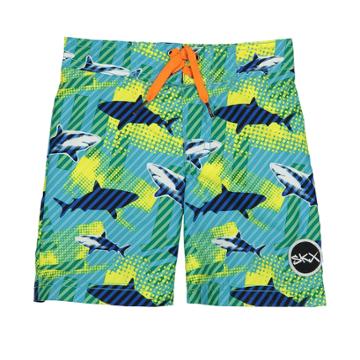 Boys 4-7 Skechers Sharks Swim Trunks, Size: 6, Turquoise/blue (turq/aqua)