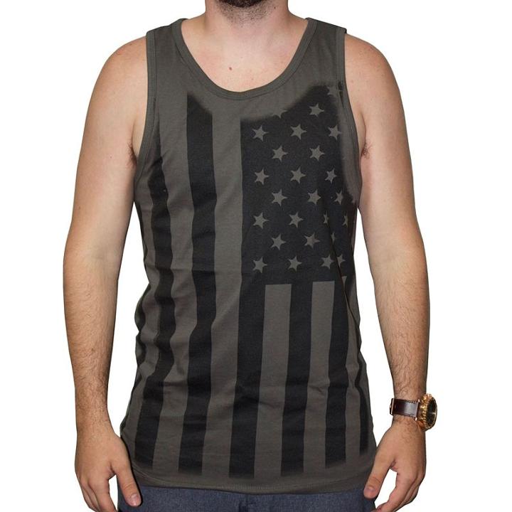 Men's Apt. 9 Graphic Tank, Size: Xxl, Grey (charcoal)