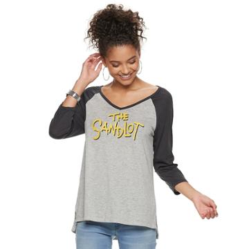 Juniors' The Sandlot You're Killing Me Smalls Raglan Tee, Teens, Size: Small, Med Grey
