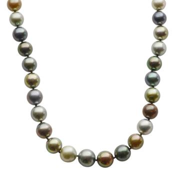 Pearlustre By Imperial Tahitian Cultured Pearl 14k White Gold Necklace, Women's, Size: 18, Multicolor