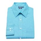 Men's Croft & Barrow&reg; Classic-fit Checked Easy Care Dress Shirt, Size: 17.5-34/35, Light Blue