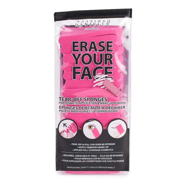 Danielle Creations Erase Your Face Cosmetic Sponges, Pink