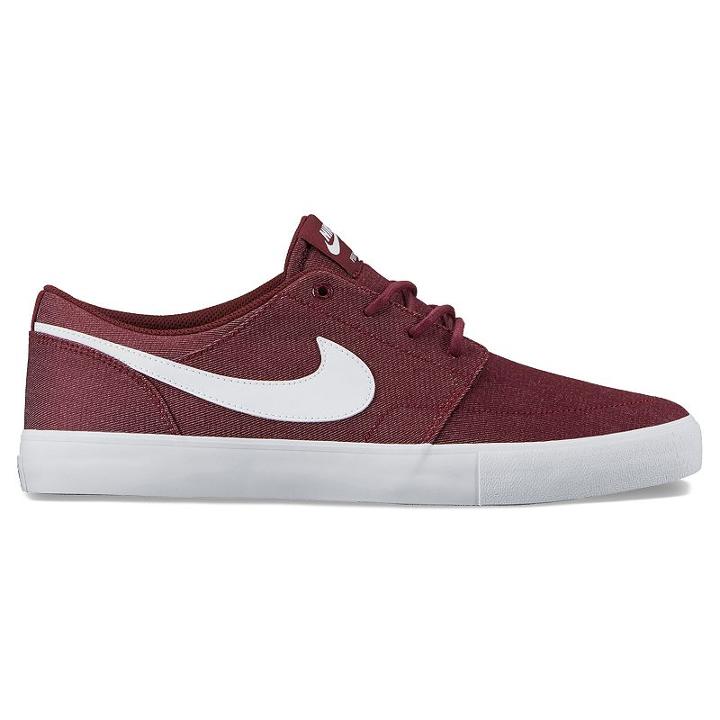 Nike Sb Portmore Ii Men's Skate Shoes, Size: 9.5, Med Red