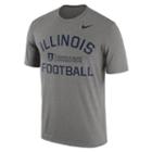 Men's Nike Illinois Fighting Illini Dri-fit Legend Lift Tee, Size: Medium, Med Grey