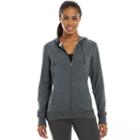 Women's Tek Gear&reg; Full-zip Hoodie, Size: Large, Dark Grey