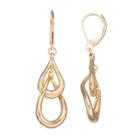 Dana Buchman Interlocked Double Teardrop Earrings, Women's, Gold
