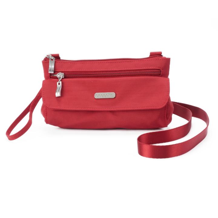 Women's Baggallini Mini Plaza Convertible Crossbody Bag, Med Red