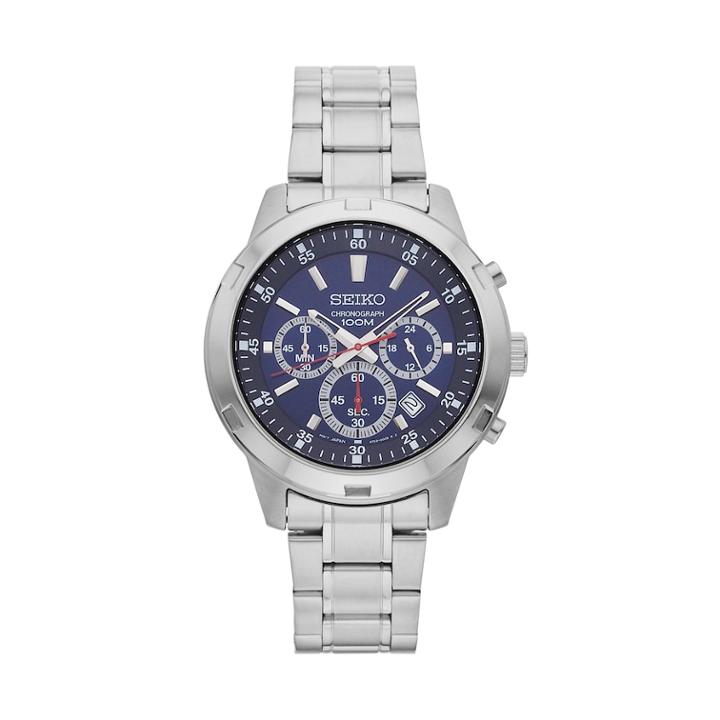 Seiko Men's Stainless Steel Chronograph Watch - Sks603, Size: Large, Silver