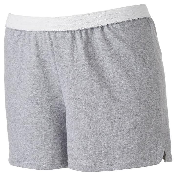 Juniors' Plus Size Soffe Curves Classic Shorts, Teens, Size: 3xl, Oxford
