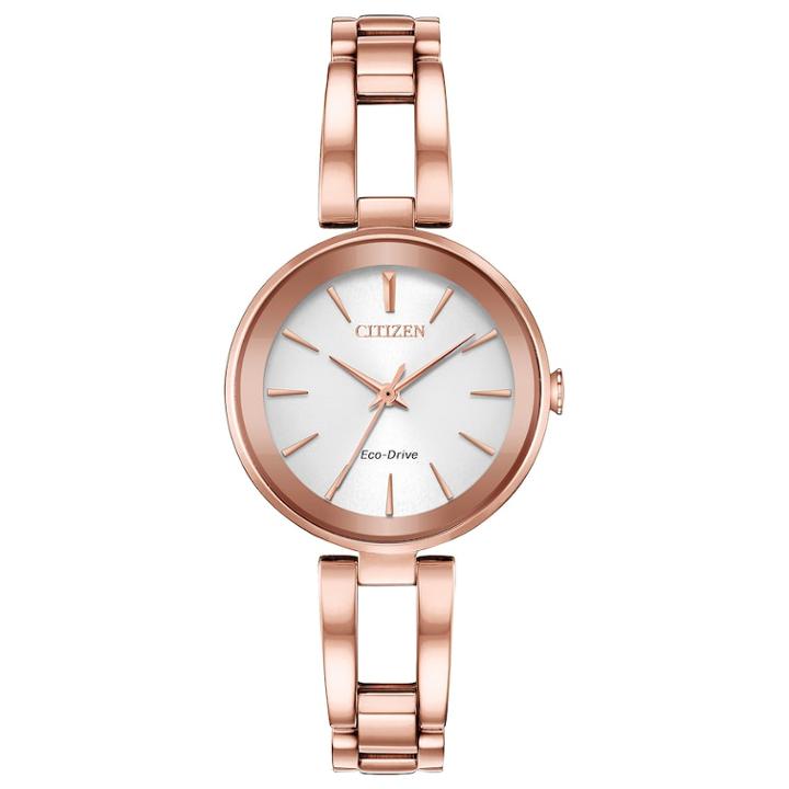 Citizen Eco-drive Women's Axiom Stainless Steel Watch - Em0633-53a, Size: Small, Pink
