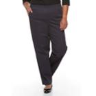 Plus Size Croft & Barrow&reg; Twill Pull-on Pants, Women's, Size: 2xl, Blue (navy)