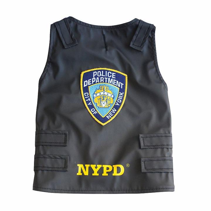 Royal Animals Nypd Police Badge Dog Vest, Size: Xl, Black