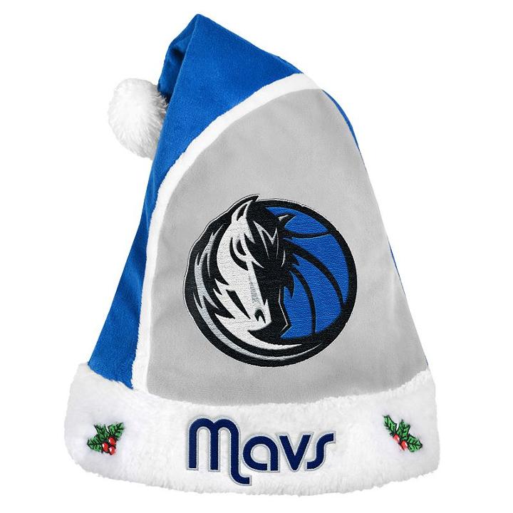 Adult Dallas Mavericks Santa Hat, Adult Unisex, Blue