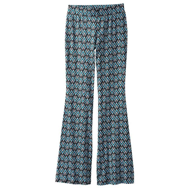 Girls 7-16 Joey B Patterned Soft Flare Pants, Girl's, Size: Xl, Blue Other