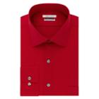 Men's Van Heusen Flex Collar Regular Fit Stretch Dress Shirt, Size: 17-34/35, Brt Red