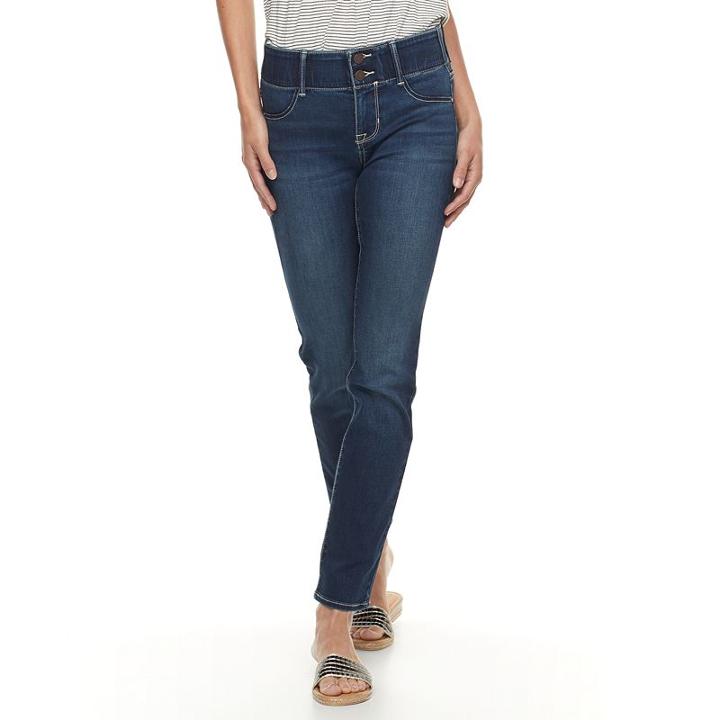 Petite Apt. 9® Modern Fit Comfort Waistband Straight-leg Jeans, Women's, Size: 16p-short, Black