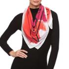 Reed Sketched Square Scarf, Women's, Brt Pink