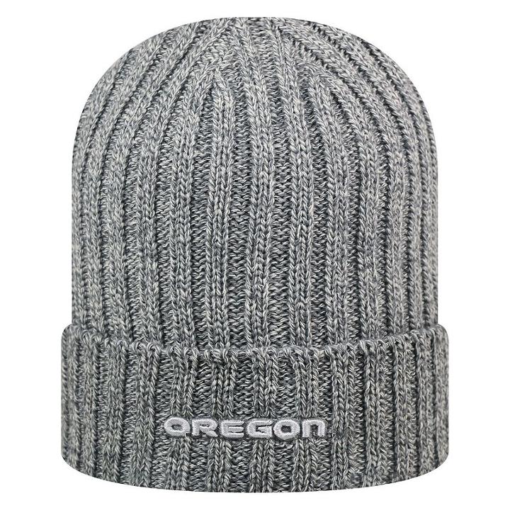 Adult Top Of The World Oregon Ducks Two Below Beanie, Med Grey