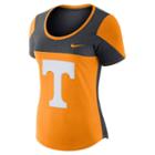 Women's Nike Tennessee Volunteers Enzyme-washed Colorblock Tee, Size: Large, Drk Orange